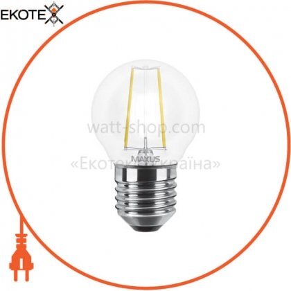 Maxus 1-LED-545-01 лампа светодиодная g45 fm 4w 3000k 220v e27