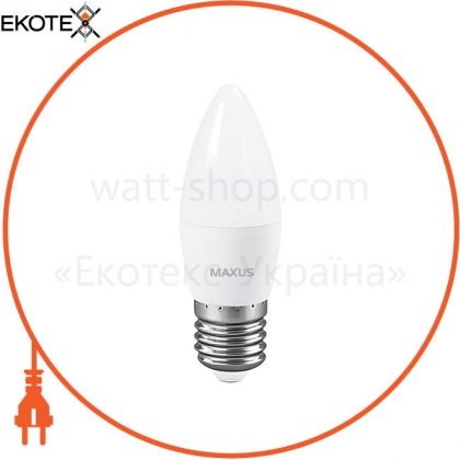 Maxus 1-LED-738 лампа светодиодная c37 5w 4100k 220v e27