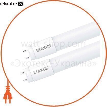 Maxus 1-LED-T8-060M-0865-03 труба т8, 600 мм, 8w, 960лм, 6500k, ra&gt; 70, стекло, g13