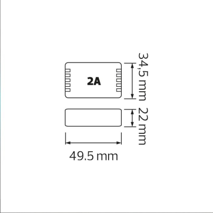 Контролер RGB для стрічки LED 72W 12V IP20 2A, Horoz Electric, 100-001-0072-010