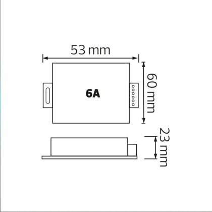Контролер RGB для стрічки LED 216-432W 12V-24V IP20 6A, Horoz Electric, 100-002-0432-010