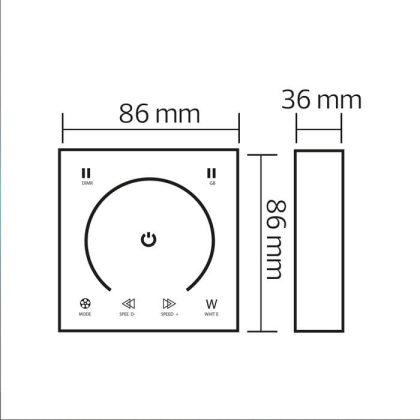 Контролер для стрічки TOUCH, Horoz Electric, 100-003-0288-010