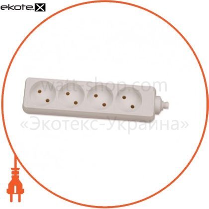 колодка подовжувача G3J з заземленням (без дроту), Delux, 10079677