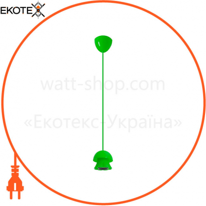 Підвіс ERKA 101, стельовий, 60W, салатовий, Е27