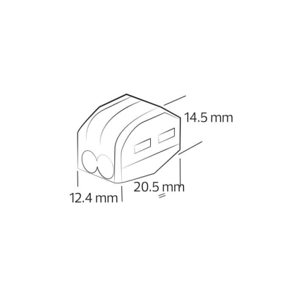Роз’єм 2-х полюсний CONNECTOR-2, Horoz Electric, 103-001-0002-010