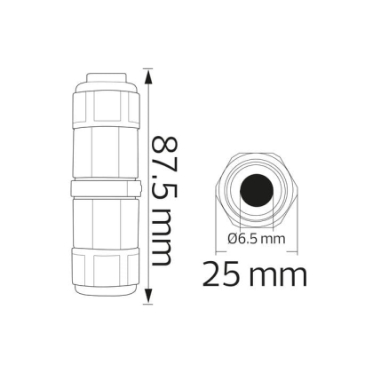 Клема вологозахисна IP68 CONNECTOR-1, Horoz Electric, 106-004-0001-010