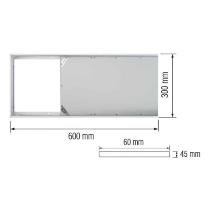 Рамка накладна для панелі Zodiac-24 Frame-3060, Horoz Electric, 111-002-0001-010