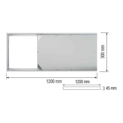 Рамка накладна для панелі Zodiac-36 Frame-30120, Horoz Electric, 111-002-0002-010