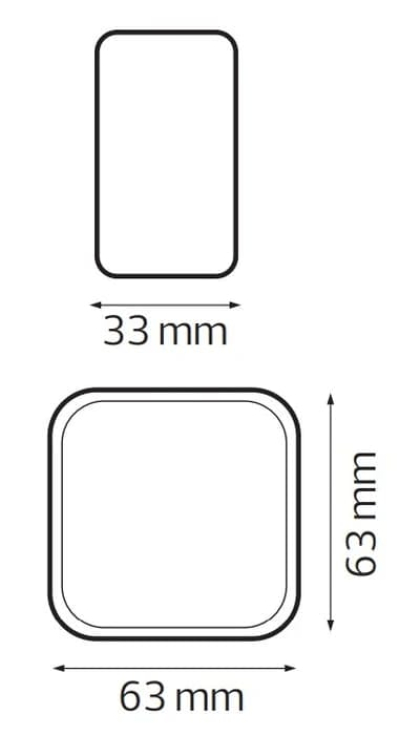 Вимикач 1-клавішний з підсвіткою білий EVA, Horoz Electric, 112-002-0001-010
