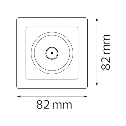 Розетка ТВ біла TINA, Horoz Electric, 112-005-0012-010