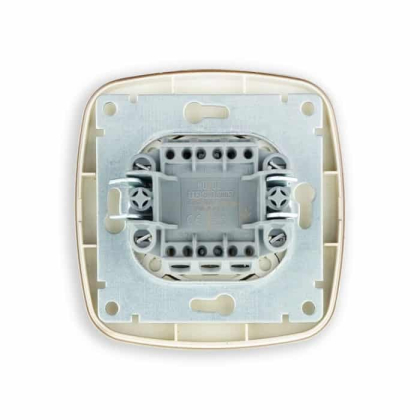 Вимикач 1-клавішний з підсвіткою золото ELA, Horoz Electric, 112-007-0003-030