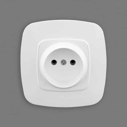 Розетка одинарна без заземлення біла ELA, Horoz Electric, 112-007-0005-010