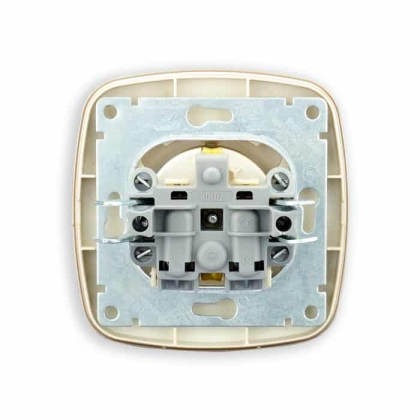 Розетка одинарна з заземленням золото ELA, Horoz Electric, 112-007-0006-030