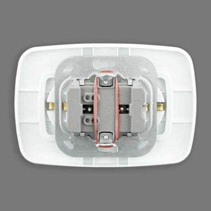 Розетка подвійна з заземленням біла ELA, Horoz Electric, 112-007-0008-010