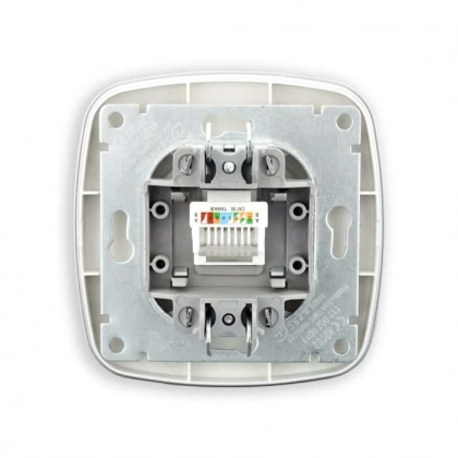 Розетка комп’ютерна срібло ELA, Horoz Electric, 112-007-0011-020