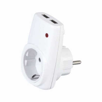 Розетка з заземленням + USB AXIS, Horoz Electric, 113-001-0001-010