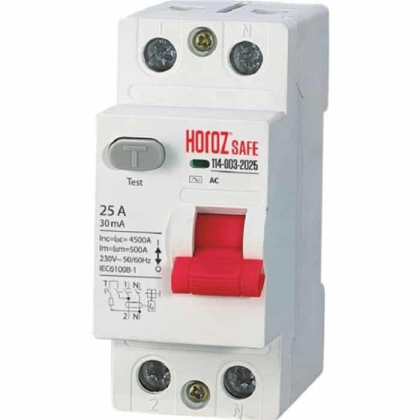 ПЗВ SAFE 25А 2P, Horoz Electric, 114-003-2025-010