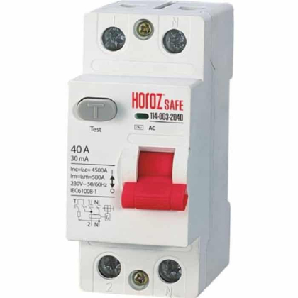 ПЗВ SAFE 40А 2P, Horoz Electric, 114-003-2040-010
