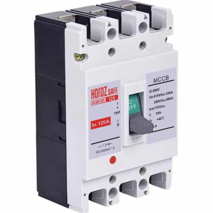 Шафовий автоматичний вимикач SAFE 125А 3P С, Horoz Electric, 114-004-3125-010