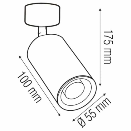 Світильник-спот LOZAN білий, Horoz Electric, 116-001-0001-010