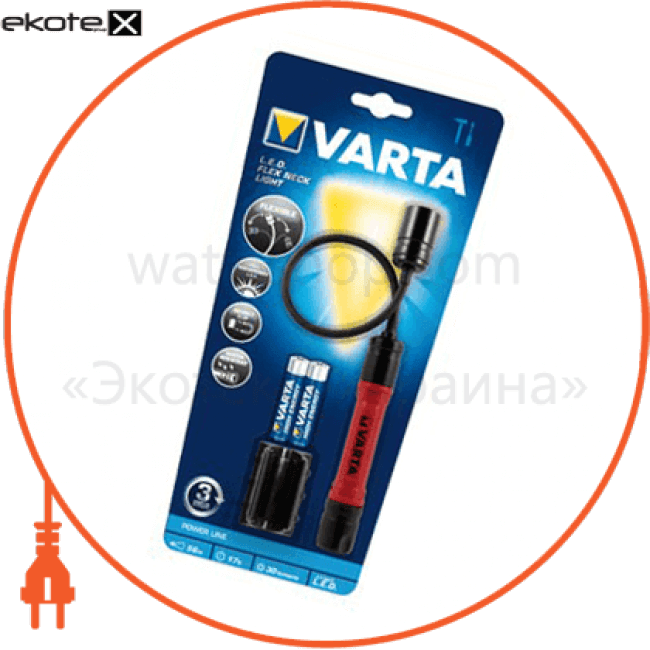 Varta 17646101421 фонарь  varta led flex neck flashlight light 2aaa (17646101421)