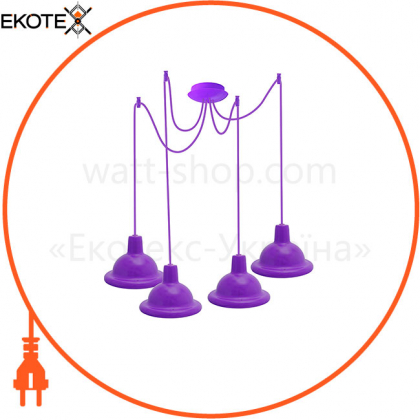 Світильник ERKA 1303-424 LED, стельовий, 4x12W, 4200K, 2м, фіолетовий, ERKA, 130357