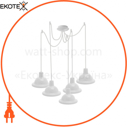 Світильник ERKA 1303-525 LED, стельовий, 5x12W, 4200K, 2м, білий, ERKA, 130371