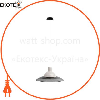 Світильник ERKA 1305, стельовий, 60W, білий з Чорним кабелем, Е27, ERKA, 130511