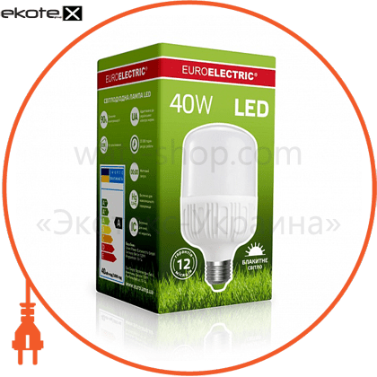 Eurolamp LED-HP-40276(P) euroelectric led лампа сверхмощная plastic 40w e27 6500k (40)