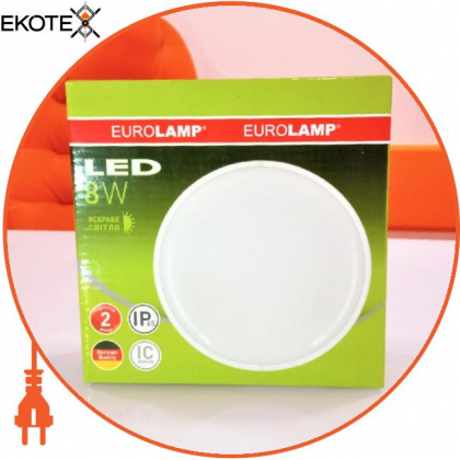 EUROLAMP LED Світильник круглий накладний ЖКХ 8W 5000K (40)