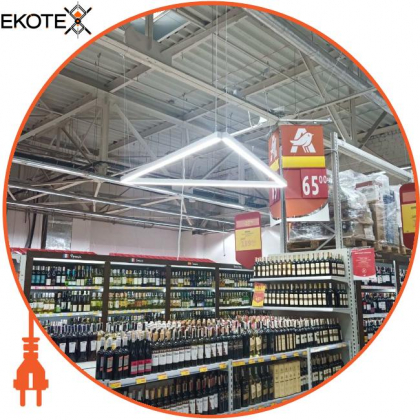 LED-світильник лінійний, колір корпусу - сріблястий, 46W, 6048Lm, 4000K, Ledlife, LD-1500-N-S-W