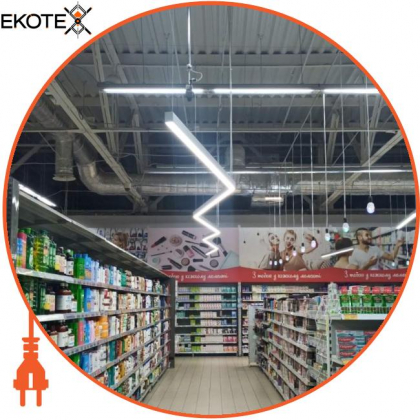 LED-світильник лінійний, колір корпусу - графіт, 36W, 4032Lm, 6000K, Ledlife, LD-1500-C-G-S