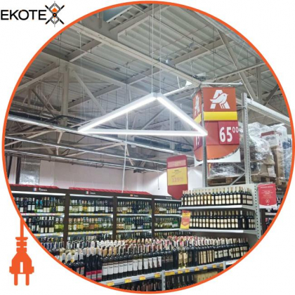 LED-світильник лінійний, колір корпусу - графіт, 36W, 4032Lm, 3000K, Ledlife, LD-1500-W-G-S
