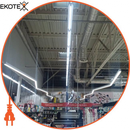 LED-світильник лінійний, колір корпусу - чорний, 36W, 4032Lm, 6000K, Ledlife, LD-1500-C-B-W