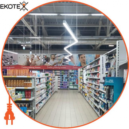 LED-світильник лінійний, колір корпусу - білий, 36W, 4032Lm, 3000K, Ledlife, LD-1500-W-W-S