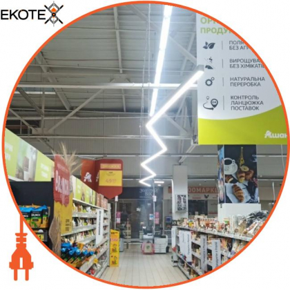 LED-світильник лінійний, колір корпусу - білий, 46W, 6048Lm, 4000K, Ledlife, LD-1500-N-W-W