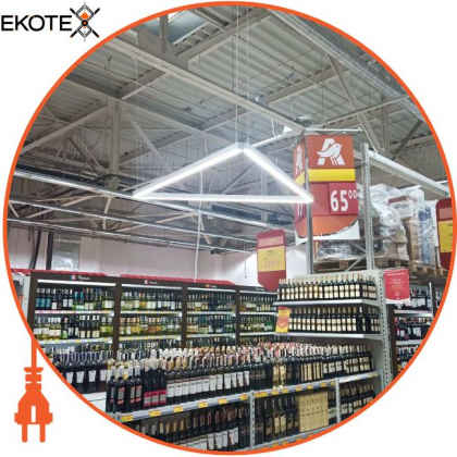 LED-світильник лінійний, колір корпусу - сріблястий, 54W, 6944Lm, 3000K, Ledlife, LD-2000-W-S-S