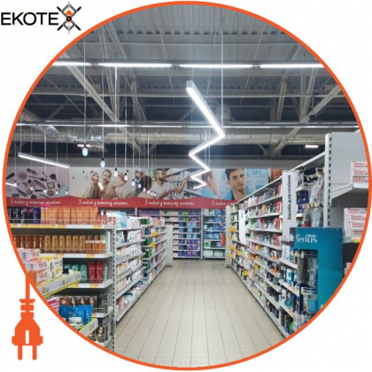 LED-світильник лінійний, колір корпусу - графіт, 54W, 6944Lm, 4000K, Ledlife, LD-2000-N-G-W