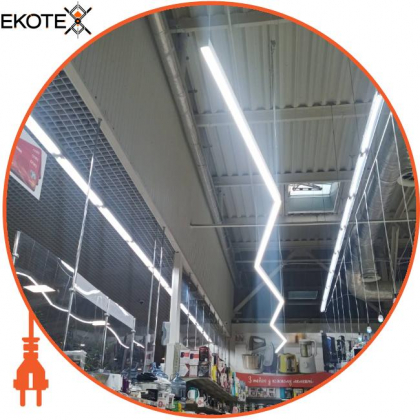 LED-світильник лінійний, колір корпусу - чорний, 54W, 6944Lm, 4000K, Ledlife, LD-2000-N-B-S
