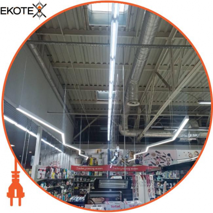 LED-світильник лінійний, колір корпусу - білий, 54W, 6944Lm, 6000K, Ledlife, LD-2000-C-W-W