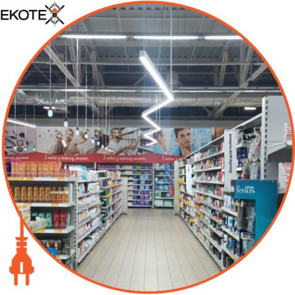 LED-світильник лінійний, колір корпусу - графіт, 30 W, 3360 Lm, 4000K, Ledlife, LD-1000-N-G-S