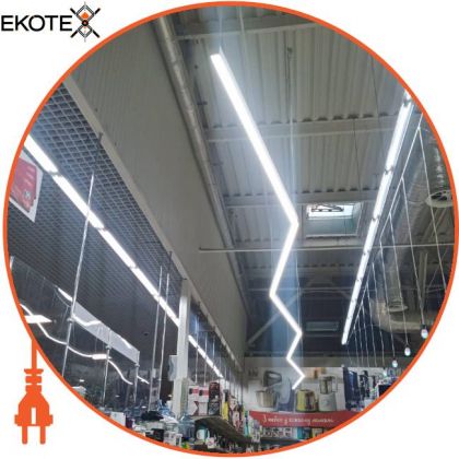 LED-світильник лінійний, колір корпусу - чорний, 20 W, 2240 Lm, 6000K, Ledlife, LD-600-C-B-W