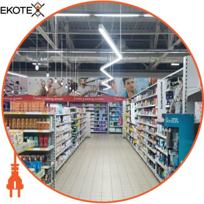 LED-светильник линейный, цвет корпуса - черный, 20 W, 2240 Lm, 6000K, Ledlife, LD-600-C-B-S