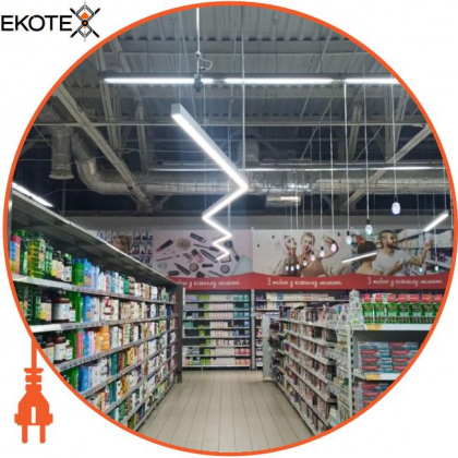 LED-світильник лінійний, колір корпусу - сріблястий, 36W, 4032Lm, 6000K, Ledlife, LD-1200-C-S-S