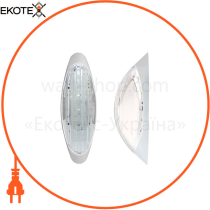 Світильник ERKA 1205 LED, настінно-стельовий, 12 W, 4200K, прозорий, IP 20, ERKA, 170901