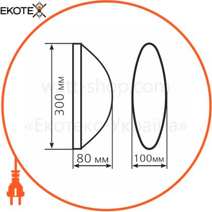 Світильник ERKA 1205 LED-B, настінно-стельовий, 12 W, 4200K, білий, IP 20, ERKA, 170902