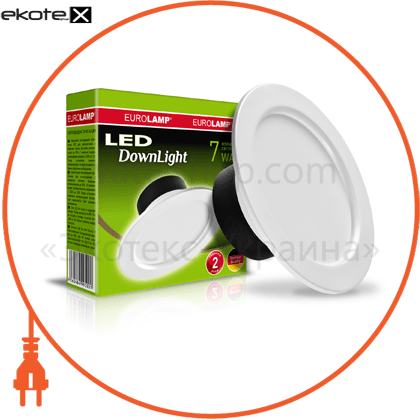 Eurolamp LED-DLR-7/3(Е) светодиодный eurolamp led светильник круглый downlight 7w 3000k