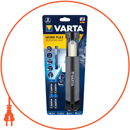 Ліхтар VARTA WORK FLEX TELESCOPE LIGHT, Varta, 18646101421