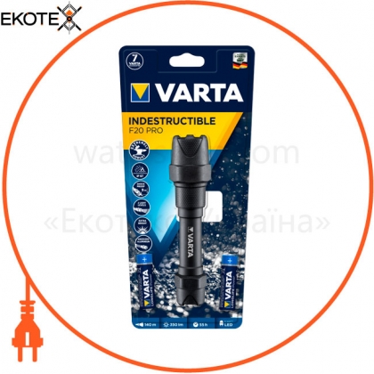 Фонарь Varta 18710101421 Indestructible F20 Pro LED 3хААА