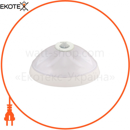 Світильник ERKA 1126D LED-B, настінно-стельовий з вбудованим і регульованим датчиком руху, 12 W, 4200K, білий, IP 20, ERKA, 190202